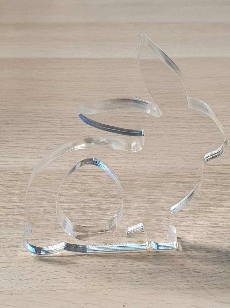 Freestanding Easter Bunny Rabbit Egg Holder Silicone Mould