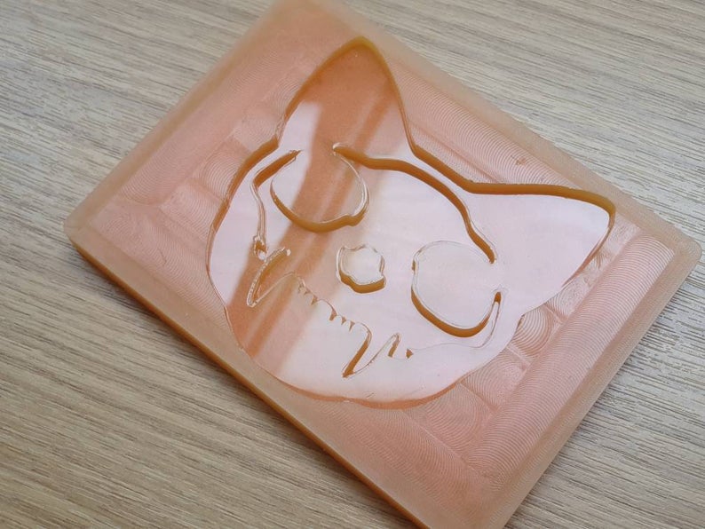Cat Head Skull Silicone Mould