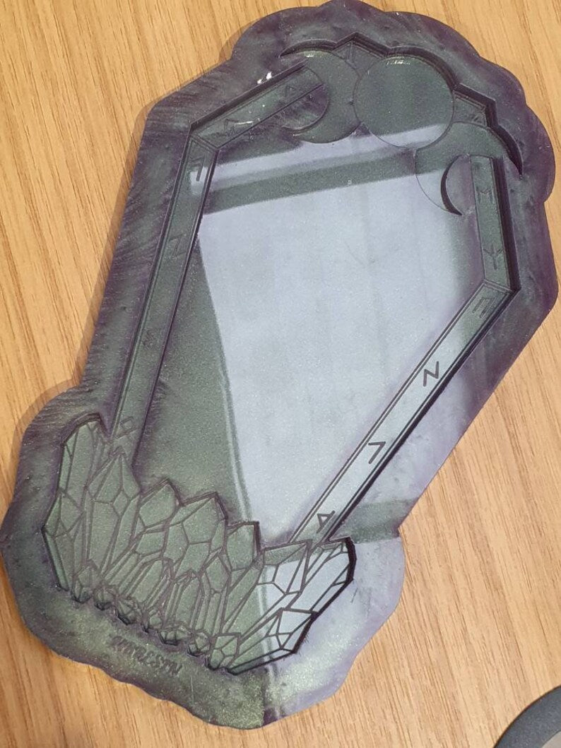 Crystal Rune Trinket / Jewellery Tray Silicone Mould