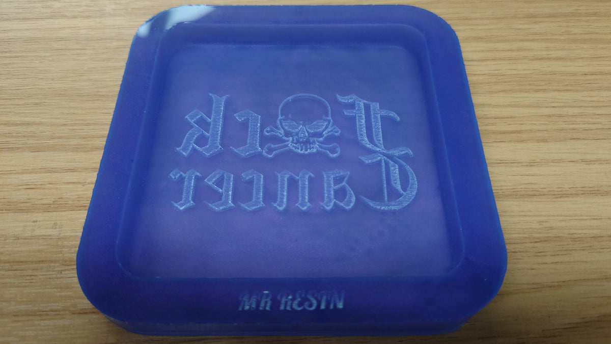 F*ck Cancer Square Coaster Silicone Mould