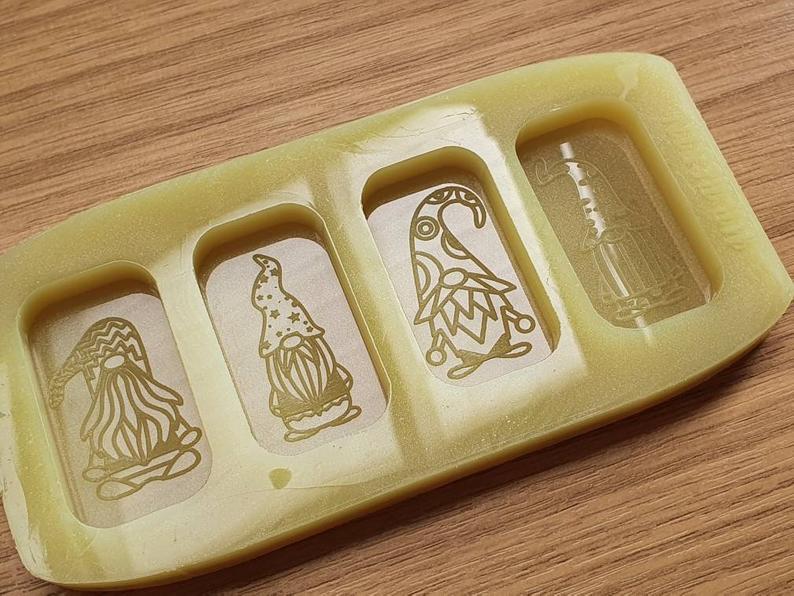 Christmas Gonk Gnome Wax Melt Silicone Mould - HB Style - Soap Resin Plaster