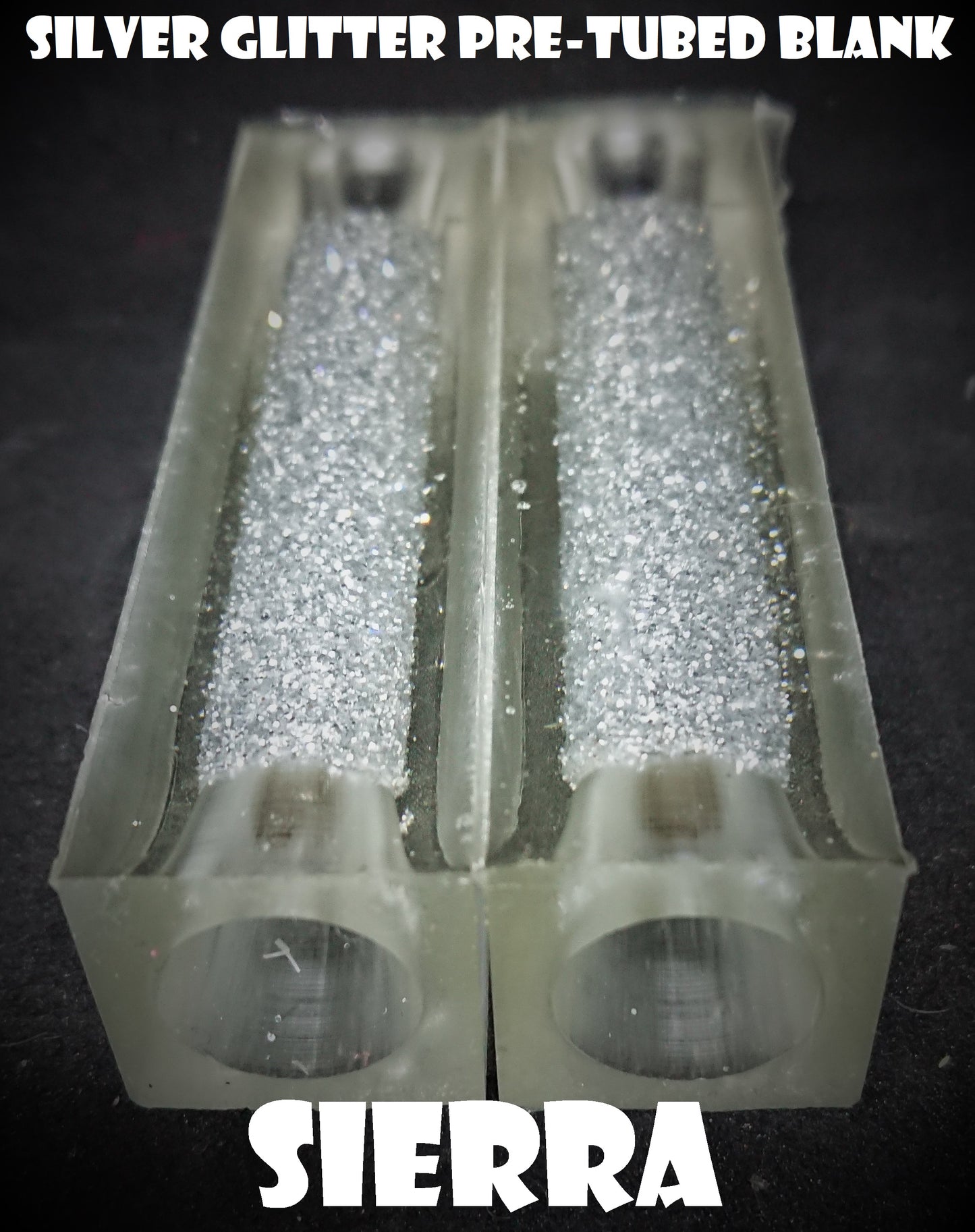Pre-Tubed Glitter Blanks
