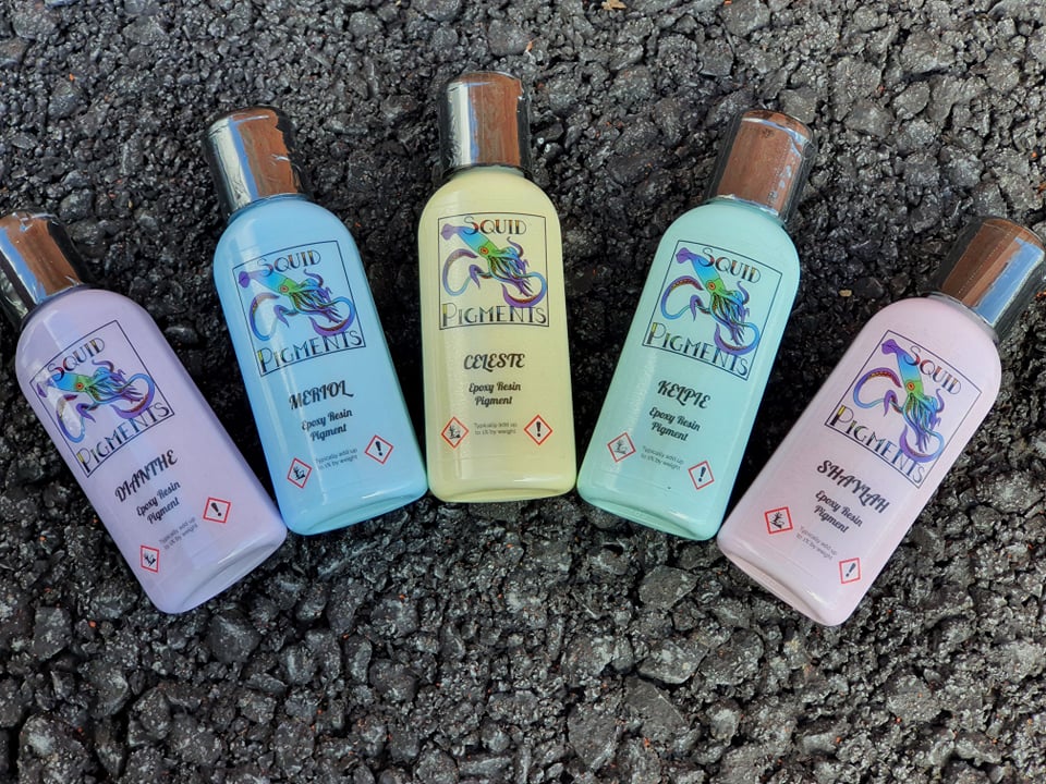Pastel Squid Pigments Mythical Collection (epoxy, jesmonite, A1, etc)