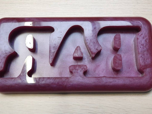 Bar Freestanding Word Silicone Mould