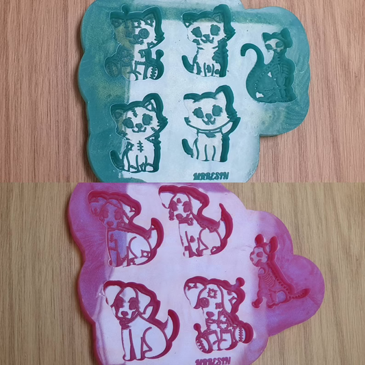 Cat / Dog Halloween Horror Pets Silicone Mould