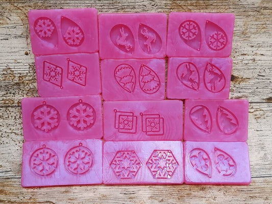 Christmas Earring Pendant Silicone Mould