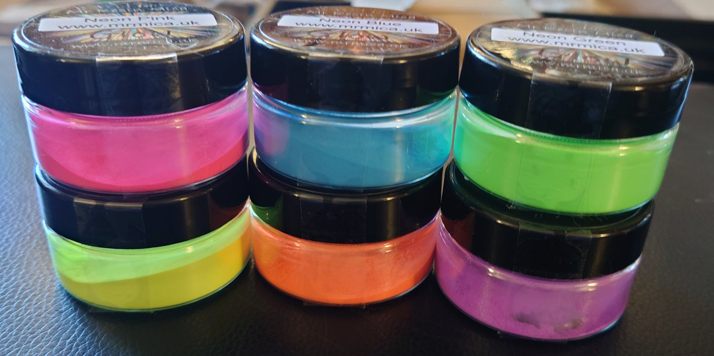 Mr Mica Neon Glow Powders