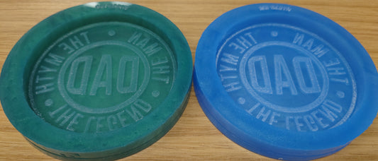 Dad: The Man, The Myth, The Legend Coaster Silicone Mould