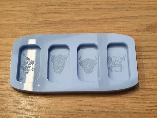 Highland Cow Wax Melt Silicone Mould - HB Style Size