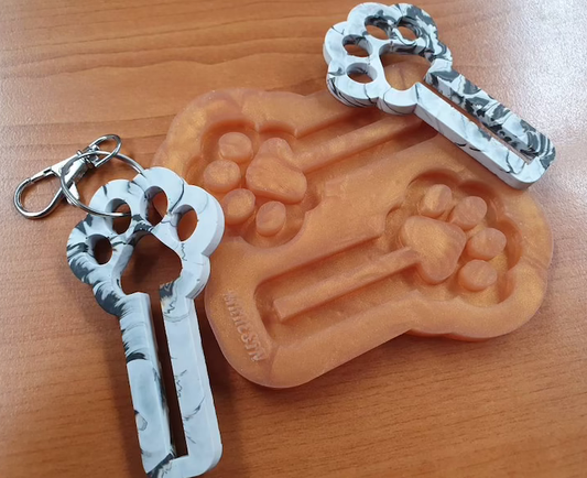 Dog Poo Bag Holder Keyring Silicone Mould