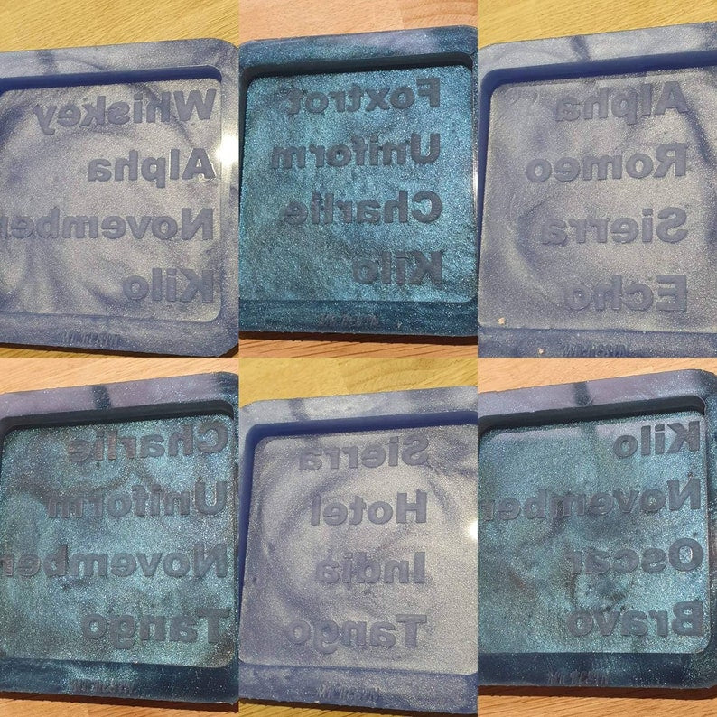 Swear Word (Phonetic) 90mm / 9cm Square Coaster Silicone Mould – MrResin