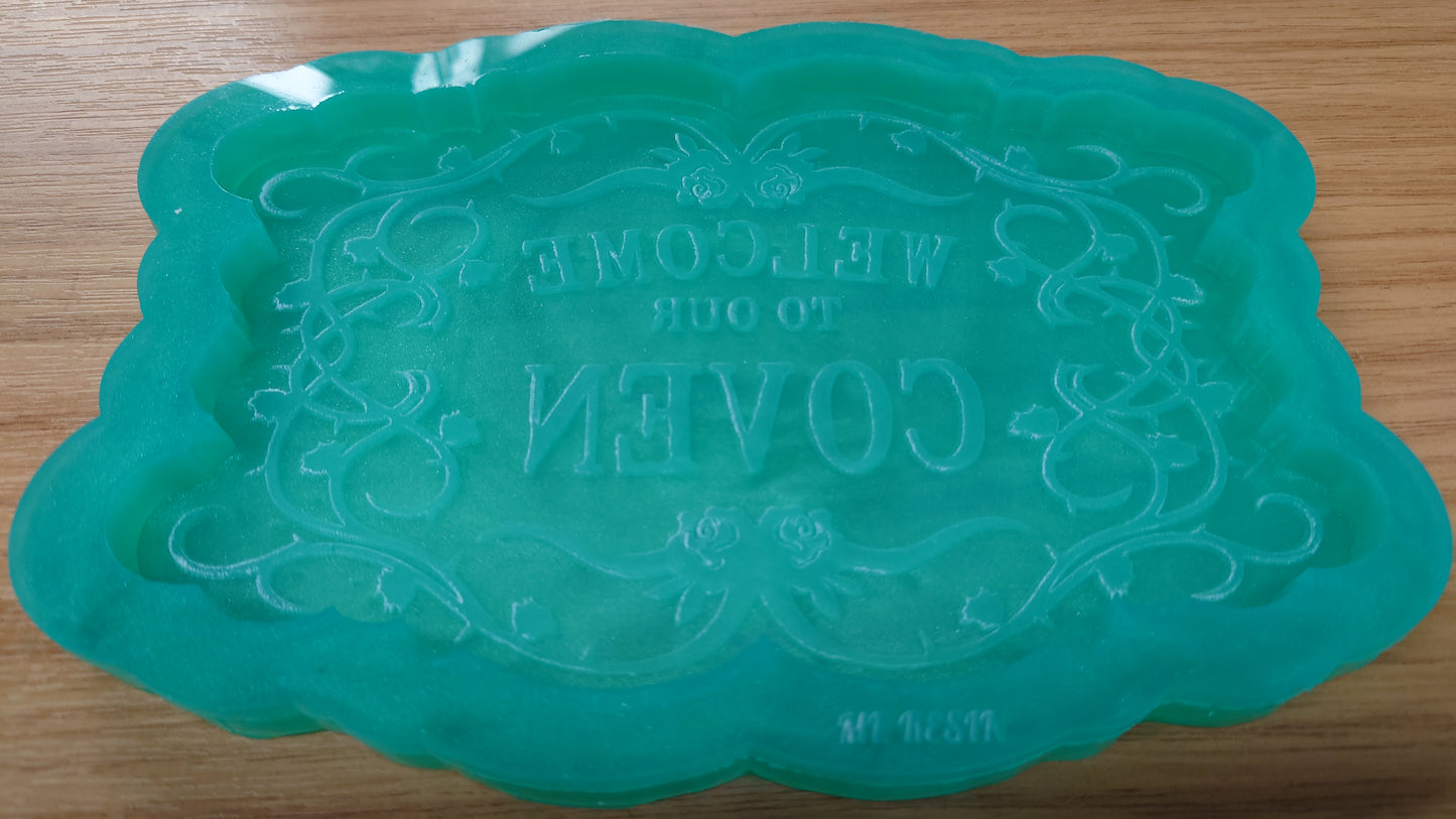 Welcome to our Coven Wall Plaque / Sign / Trinket Tray Silicone Mould
