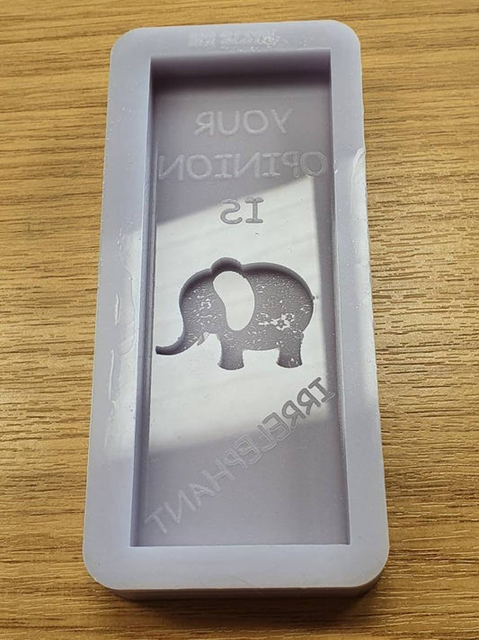 Your Opinion Is Irrelephant Wax Bar Silicone Mould